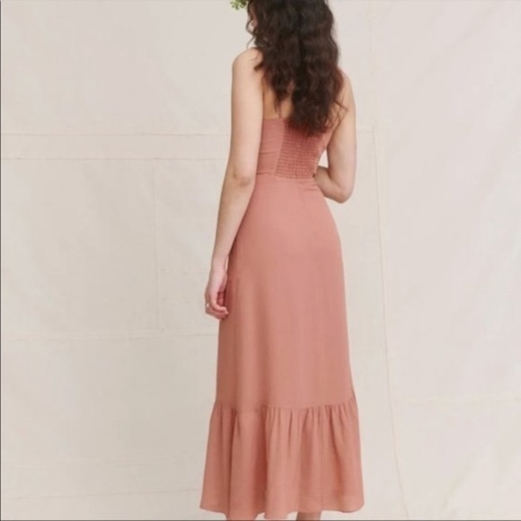 Reformation Emersyn Dress in Praline *NEW* - Picture 3 of 6